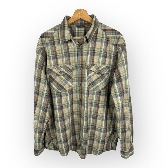 Royal Robbins Mens size Large Contemporary Fit Plaid Long Sleeve Button Shirt - Picture 1 of 11